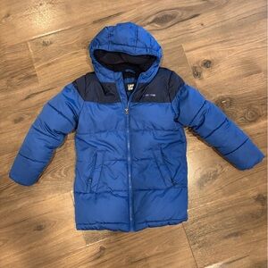 Lands' End Kids Blue Puffer Jacket